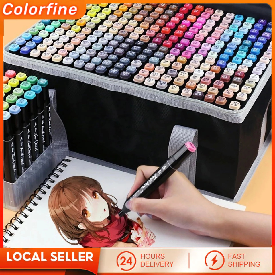 

【COD】Touch 12/36/60/80/120 Warna Sketsa Spidol Umum General Marker Set Animation Markers Pena Berujung Ganda RD