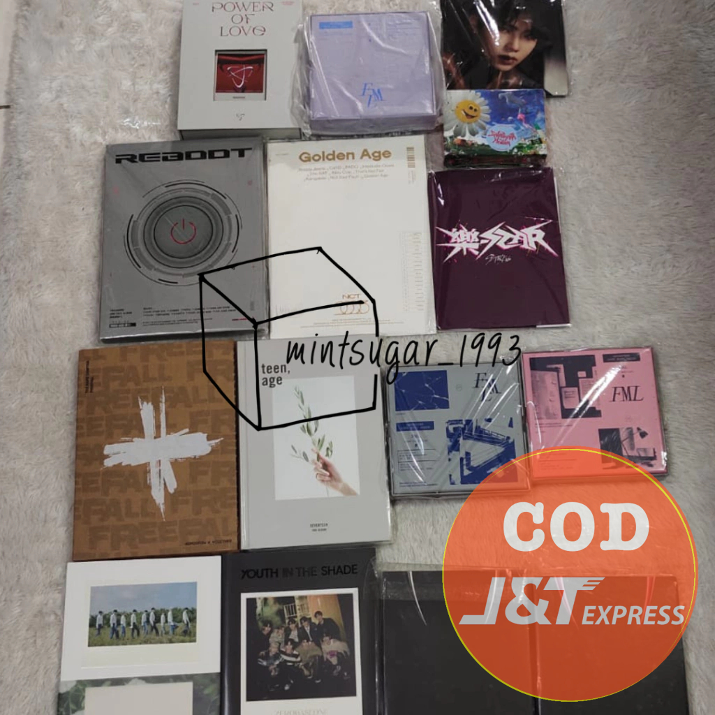 [ UNSEALED ALBUM ONLY ] SEVENTEEN ( NANA TOUR BEHIN | FML REGULAR PHOTOBOOK ABU PINK KANOTR RING TIN