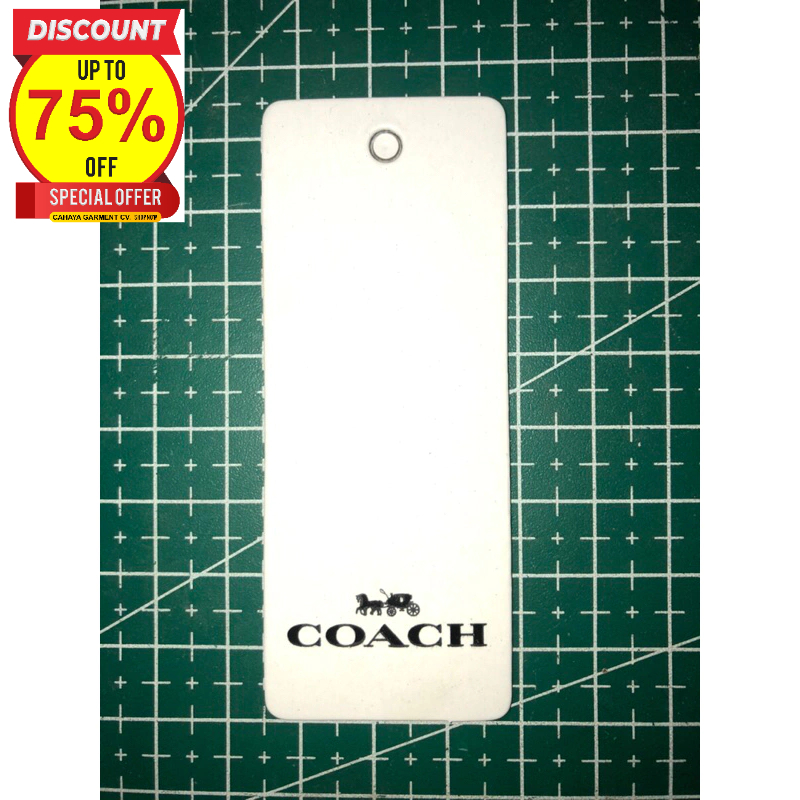 

COACH LABEL TAG HANGTAG 260GSM SUPER PREMIUM CO 1X DIKIRIM 600PCS