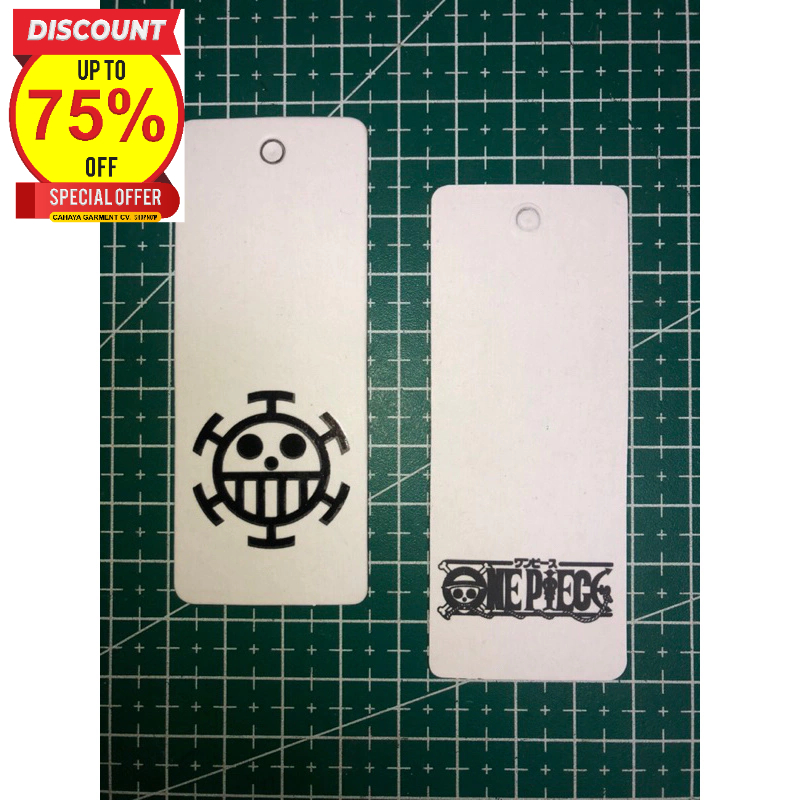 

ONE PIECE LABEL TAG HANGTAG 800GSM SUPER PREMIUM CO 1X DIKIRIM 600PCS
