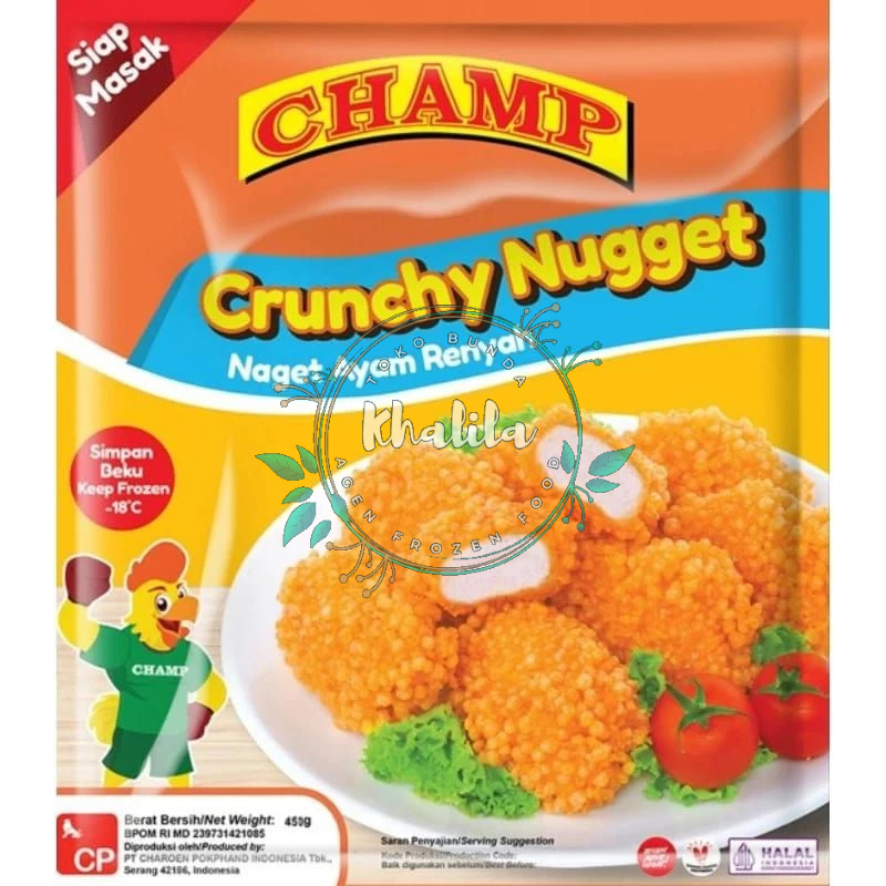 

[Crunchy 450Gr] Champ Crunchy Nugget Crispy Naget Ayam Renyah Kemasan 450 Gram