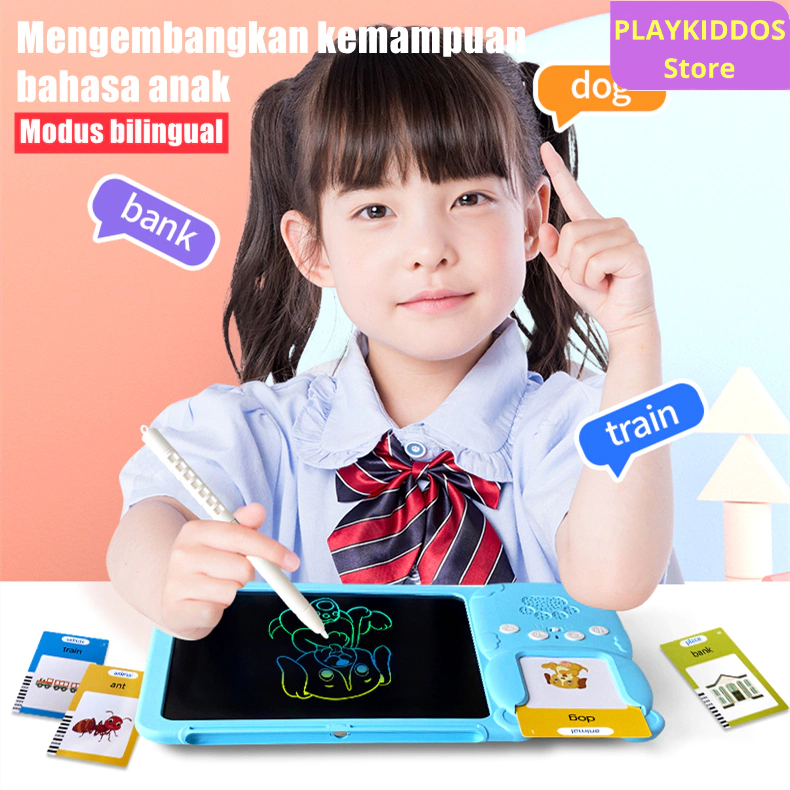 Mainan Tablet Gambar Anak Usia 3-6 Tahun Tab Menggambar Papan Gambar Anak Tablet Belajar Anak