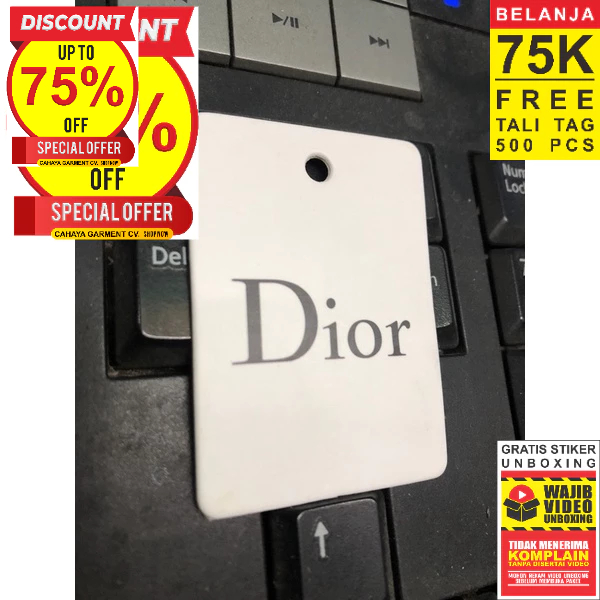 

DIOR TAG SUPER PREMIUM CO 1X DI KIRIM 600PCS