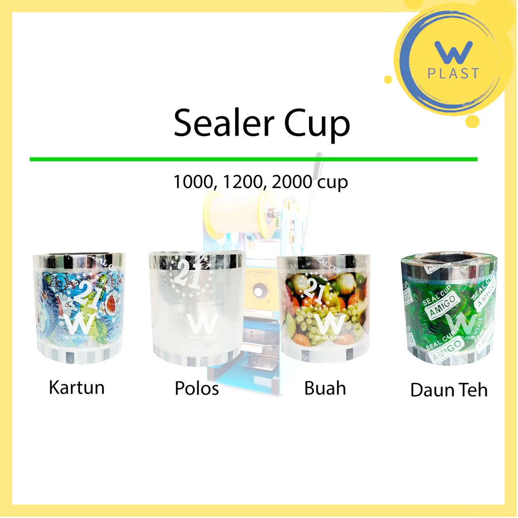 

Plastik LID Cup Sealer ( 2000 ) Polos/Buah/Kartun/Daun Teh/Drink/Thankyou @Roll | amigo nagoya alibaba Polos Buah Kartun Daun Teh Drink Thankyou ekonomis murah termurah kuat Roll