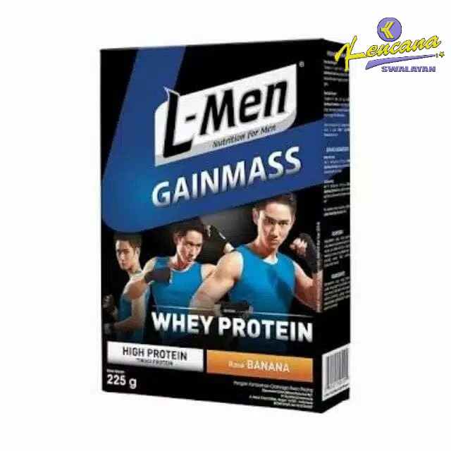 L-Men Gainmass Whey Protein 225gr - Susu Bubuk Protein L Men Penambah Massa Otot