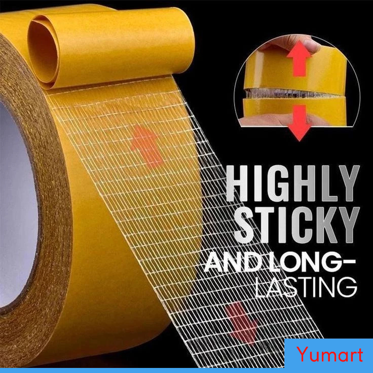 

Y109 Lakban Perekat Double Tape Jaring Fiber Kuat