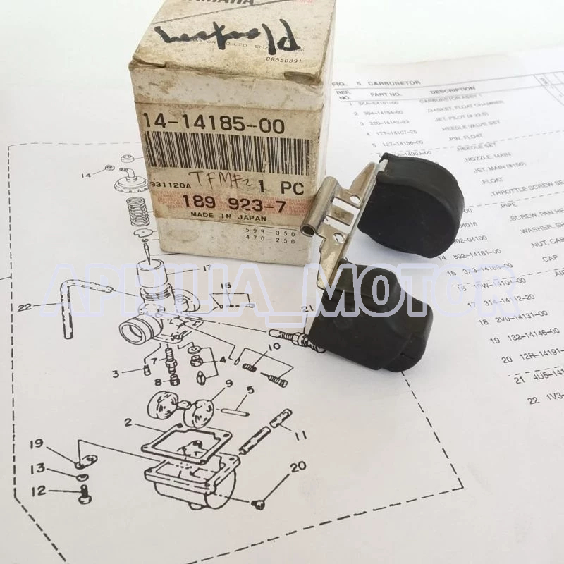 PELAMPUNG KARBURATOR RX KING RXS RXZ TOUCH TIARA Y125Z DT YZ ORIGINAL JAPAN