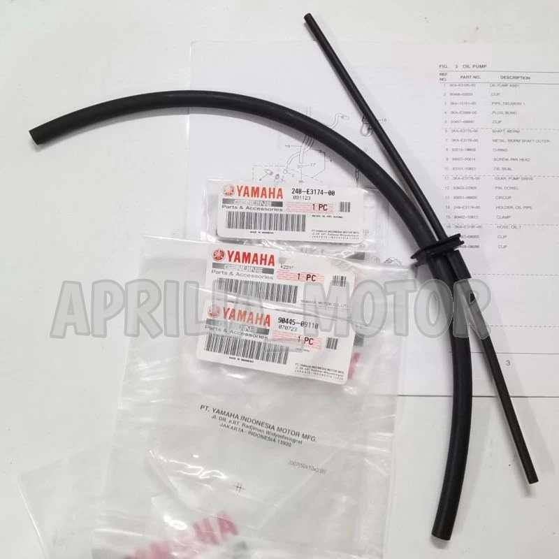 SELANG POMPA OLI SAMPING RX KING RXS RXZ YT RXK RXKING SET ORI ORIGINAL