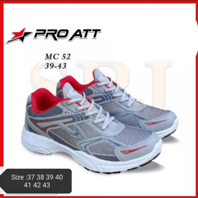 PRO ATT MC 52  Sepatu Olahraga  Pria wanita  Asli Original Abu merah