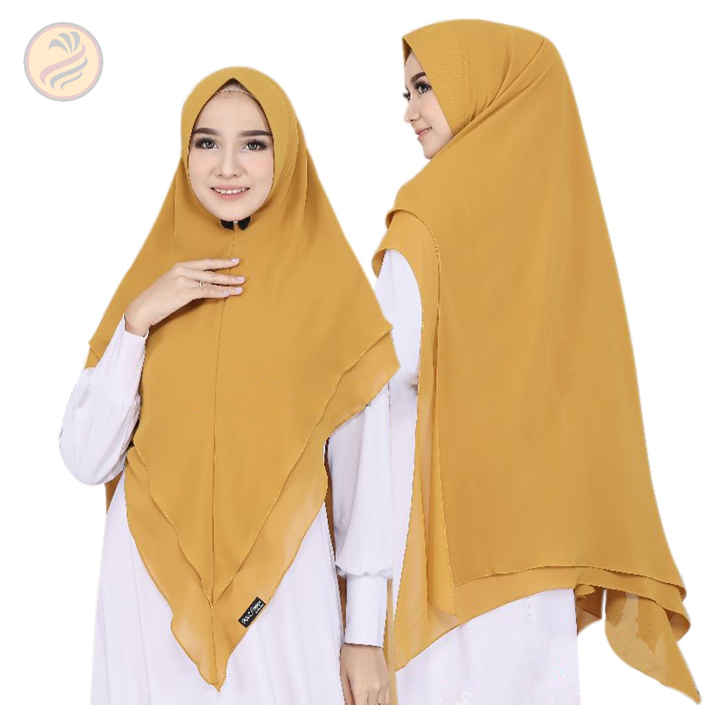 Khimar Ceruty Jilbab Syari 2 Layer Khimar Jumbo Premium NAYLA