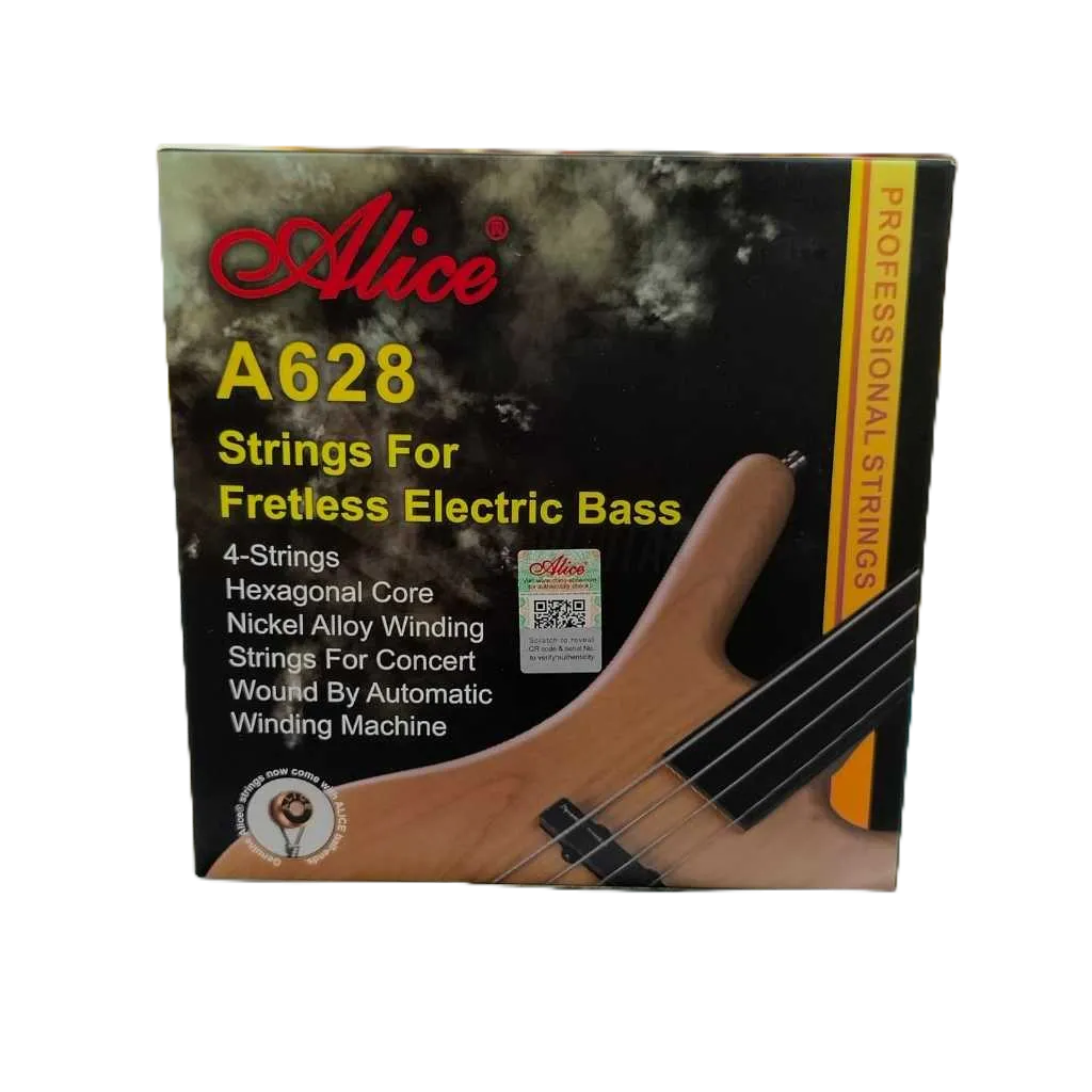 Senar Bass Fretless 4 senar Alice A628 / Senar Gitar Bass Fretless