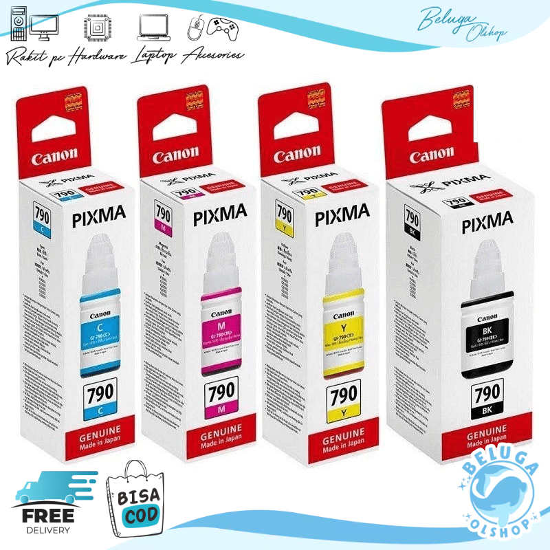 TINTA CANON GI 790 ORI G1010 G2010 G3010 G1000 G2000
