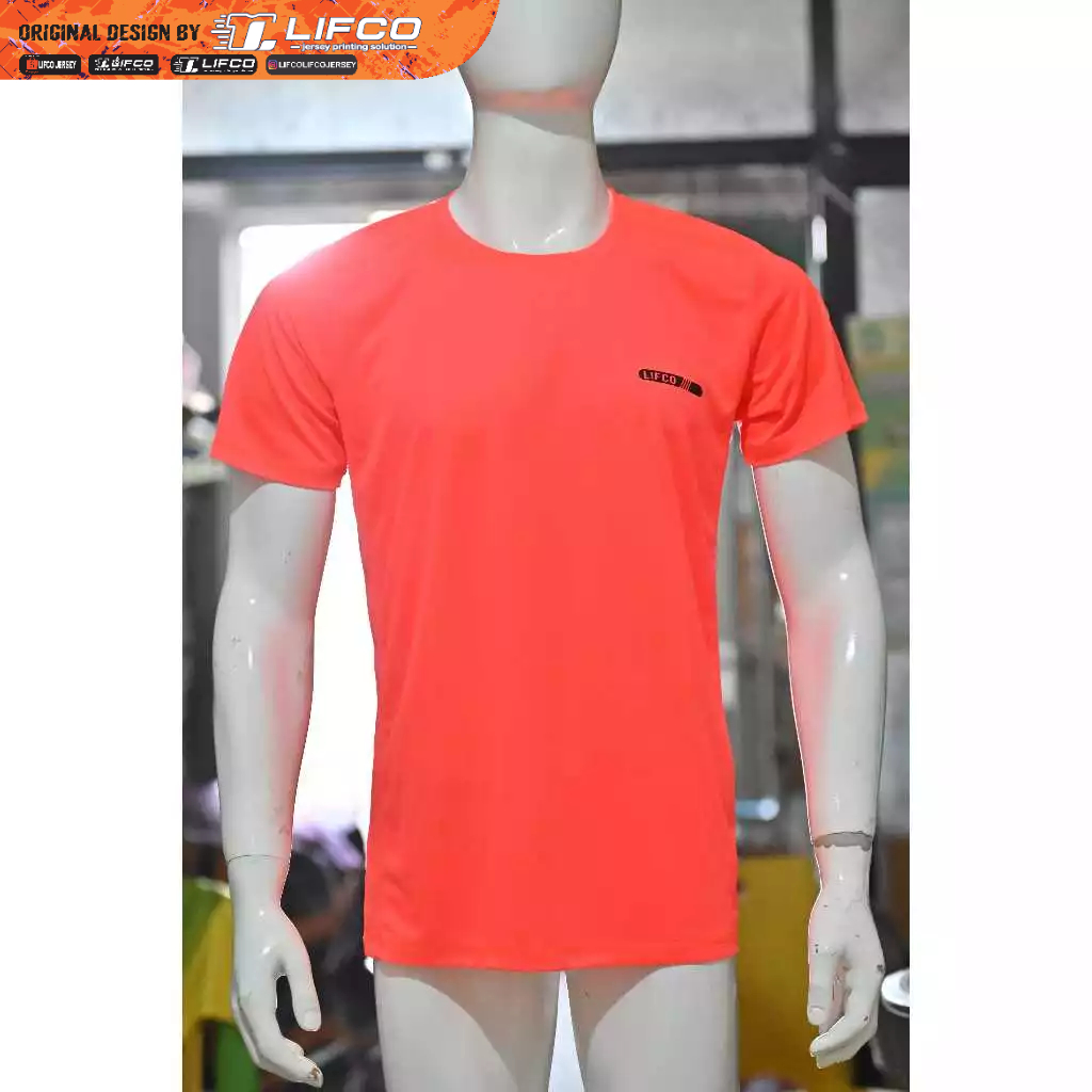 READY STOCK JERSEY ORIGINAL LIFCO RUNNING ORANGE STABILO BAHAN X GARMEN Ad1d4s