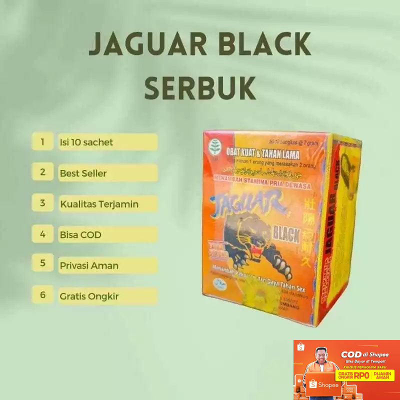 TERLARIS Jamu Herbal Jaguar Black Serbuk Original