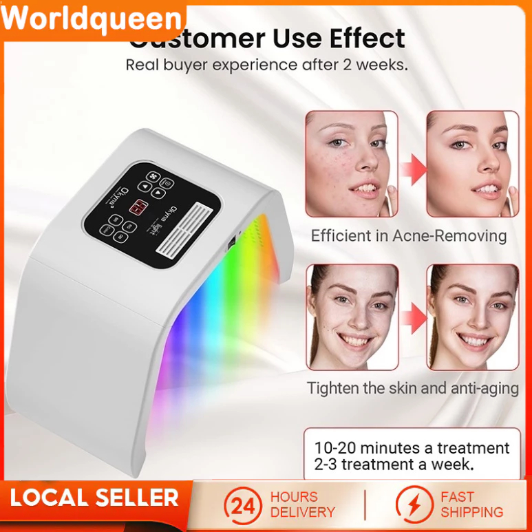 COD LED Photon Machine 7 Colors PDT LED Face Mask Light Therapy Beauty Machine Photon Facial Phototh