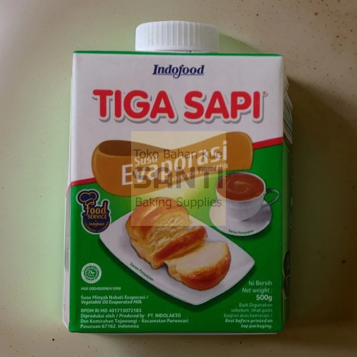 

Tiga Sapi Evaporasi | Susu Evaporasi Minuman Makanan | 500ml