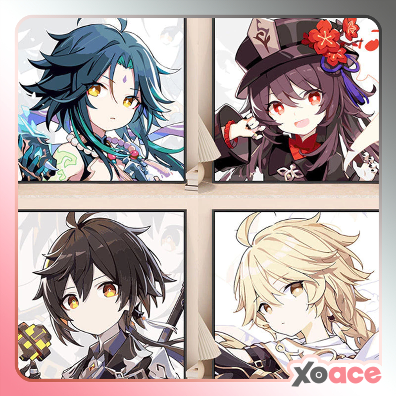 

[20x20] Paint By Number Painting By Numbers Kit DIY Digital Lukisan Canvas Seri Genshin Impact