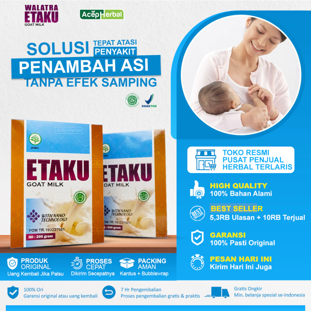 

Susu Pelancar Air Asi Penambah Asi Menambah Tinggi Badan Untuk Anak Dan Dewasa Penambah Gizi Dan Nutrisi Susu Kambing Etawa Bubuk Murni Walatra Etaku Goat Milk