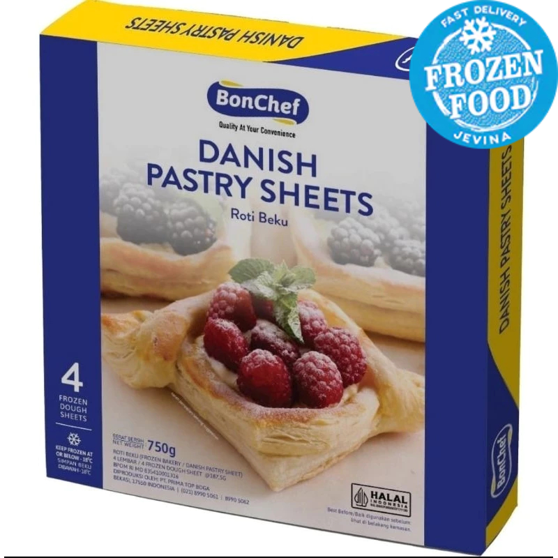 

Bonchef Danish Pastry isi 4 sheet 750g