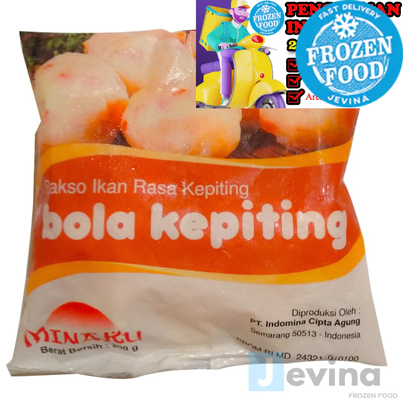 

Minaku Bola Kepiting 500gr (Bakso Kepiting)