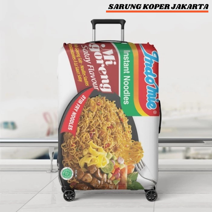 SARUNG KOPER JAKARTA Indomie Goreng Sate / Chicken Curry|Cover Pelindung Koper / Sarung