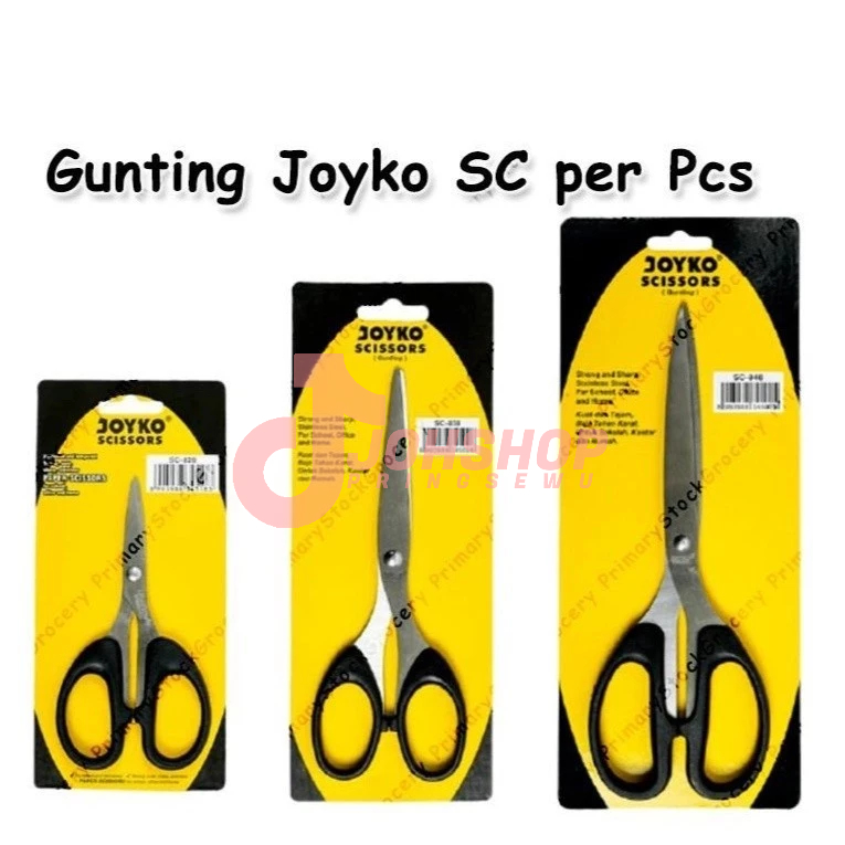 

Gunting Joyko Besar Kecil Sedang SC 828 838 848 Scissors Kertas Karton Kain Tajam Stainless