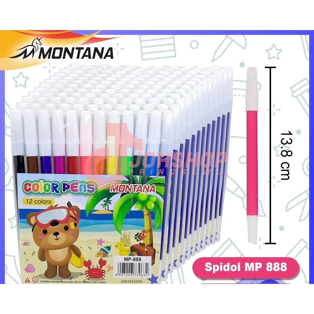 

Spidol Montana 12 warna Murah