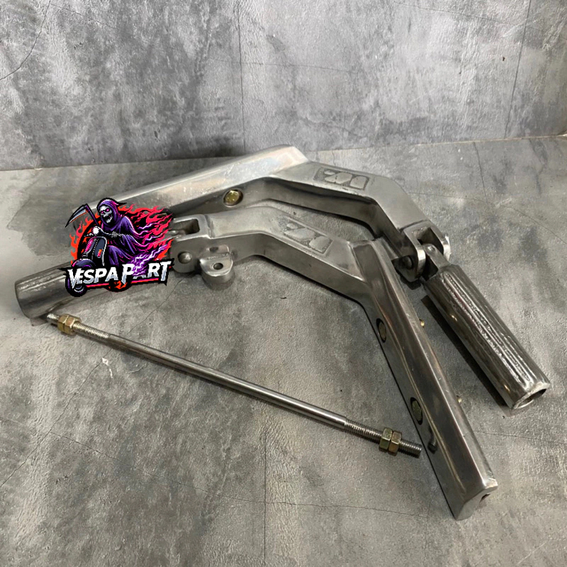 Footstep Lipat Vespa Chrome Jalu Tengah Injekan Vespa Replika SIP Berkualitas Vespa Super Sprint Px