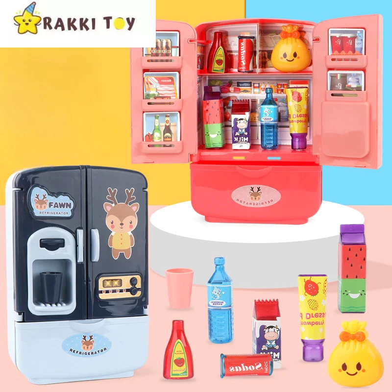 Mainan Kulkas Mini Untuk Anak Perempuan | Mainan Kulkas Mini Mainan Dapur Bermain Rumah Mainan Kulka