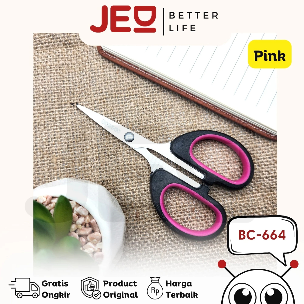 

HJK 1 lembar (12 pcs) Gunting Scissors BOSSCO B-664 5 inch