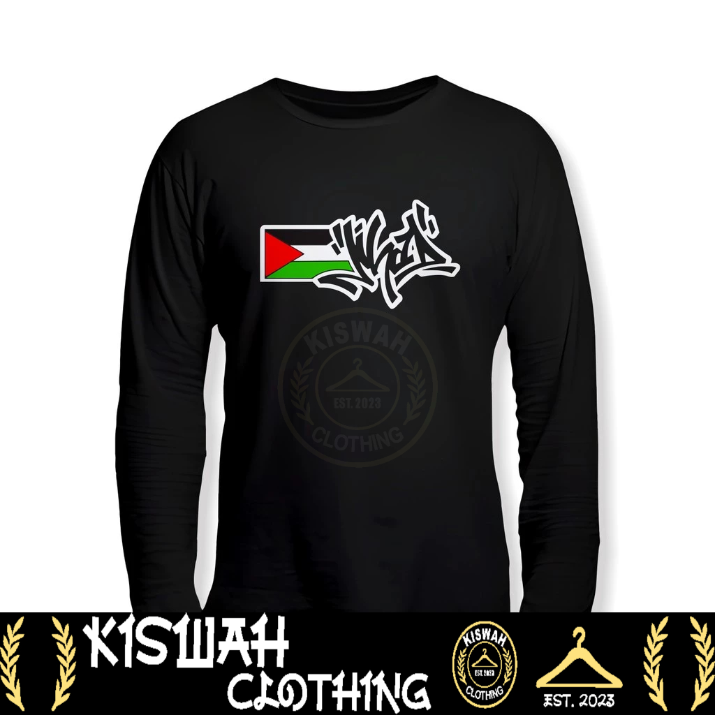 Kaos Tshirt Jihad Palestina Lengan Panjang Kaos Distro