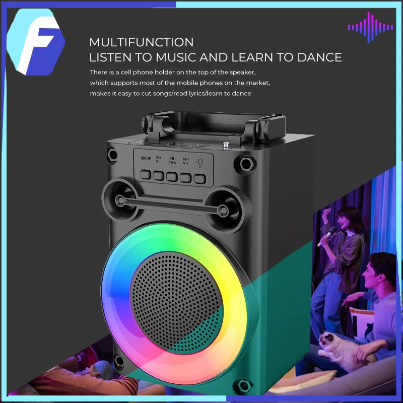 【NEW】Speaker Bluetooth Karaoke Protable Super Bass Polytron Besar Original Mini Wireless Musik Box F