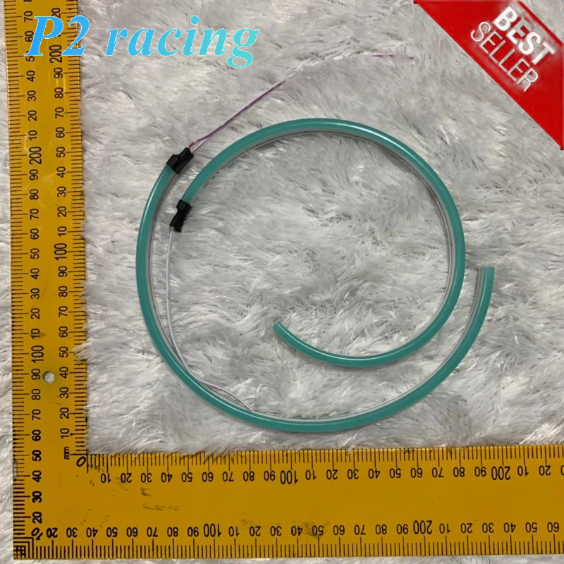 Satu pasang Lampu Alis 30cm motor mobil warna Ice Blue