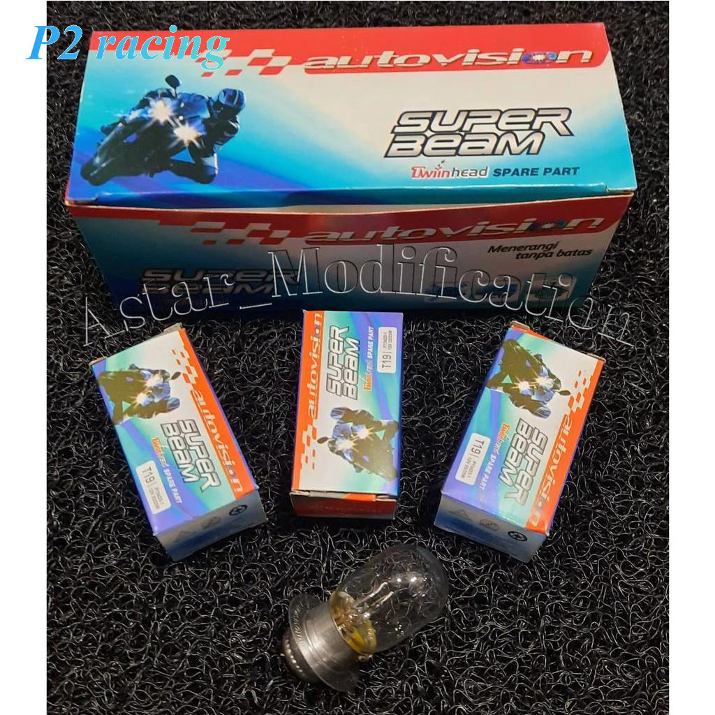 Bohlam Lampu Depan Motor Halogen 25W atau 36W 12V M5 Autovision K1 Original ORI ASLI