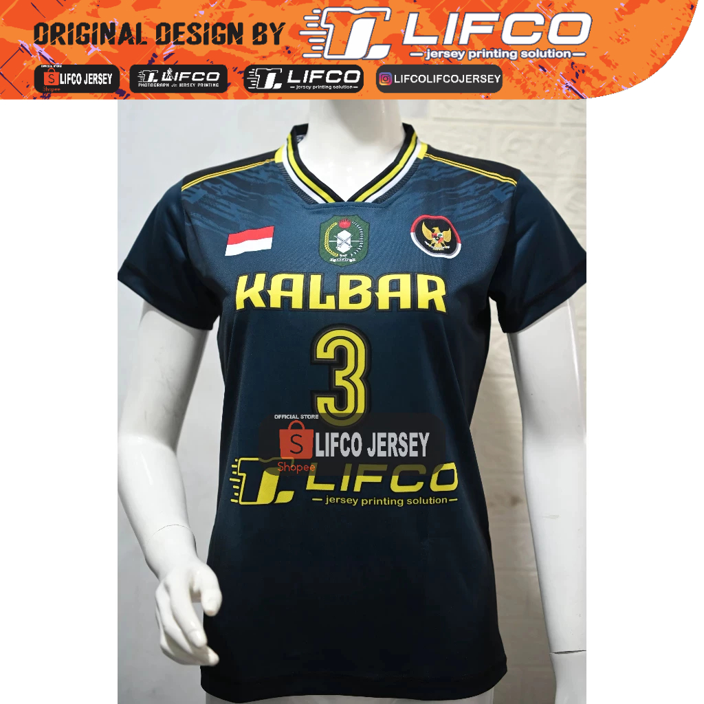 JERSEY LIFCO ORIGINAL BULAN KEMERDEKAAN NUSANTARA SERIES  CEWEK -KALIMANTAN BARAT-