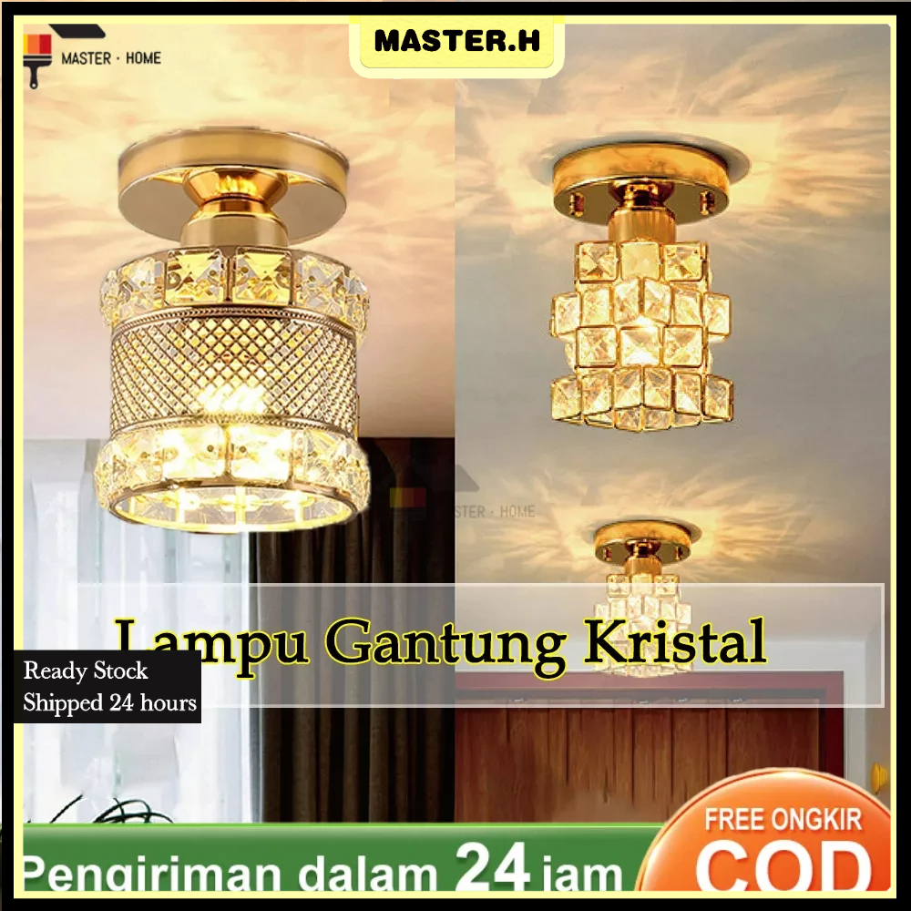Lampu Hias Gantung Ruang COD Tamu Lampu Kristal Gantung Mewah lampu langit-langit kristal Lampu kris
