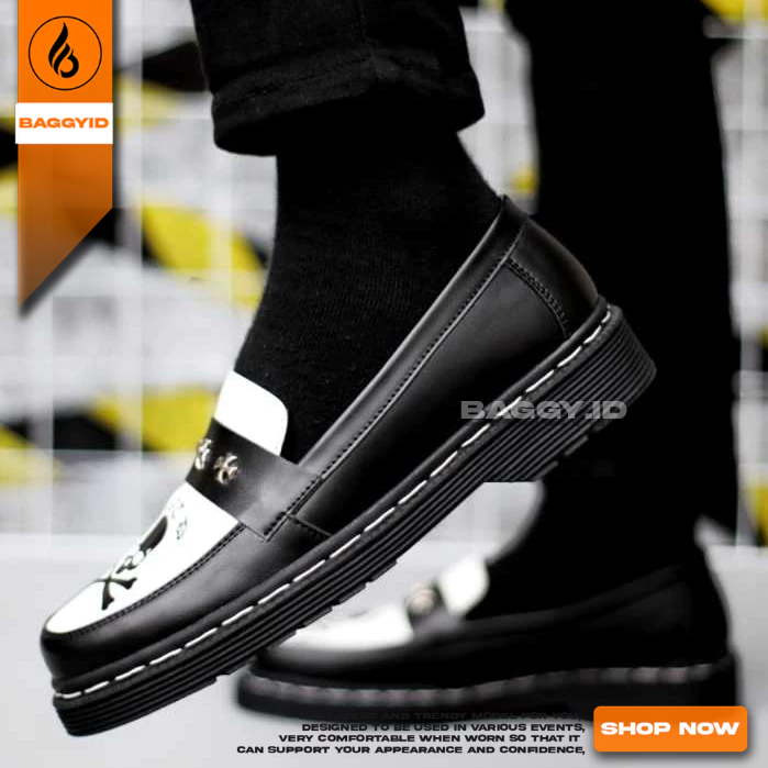 Sepatu Docmart Pria Loafers Slop Pantofel Pria