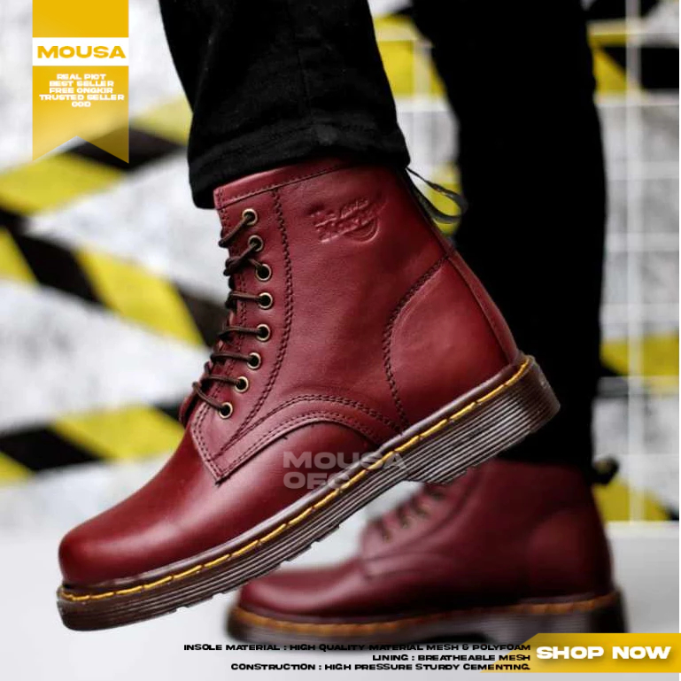 Sepatu Docmart Boots Tinggi Formal Pantofel Pria