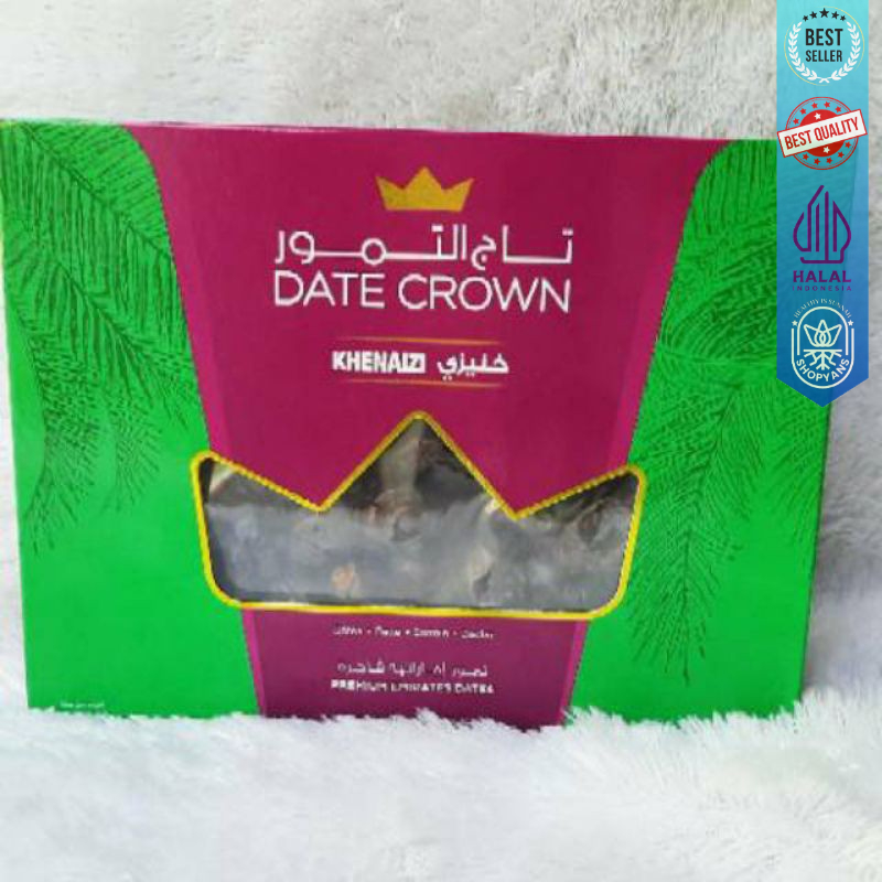 

kurma khenaizi 1 kg date crown kemasan premium kenezi