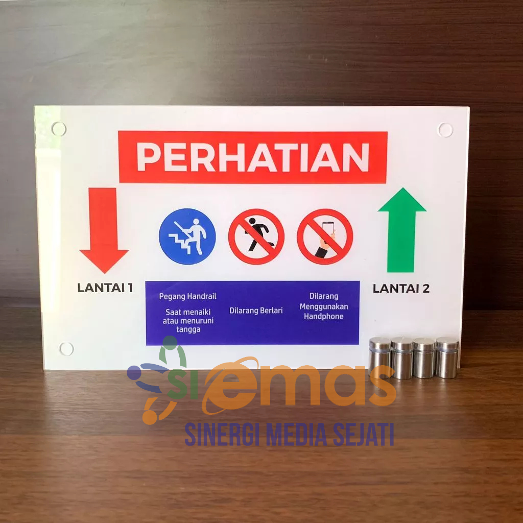 

Akrilik Peraturan Menaiki Tangga | Aturan Naik Turun Tangga | Akrilik Keselamatan