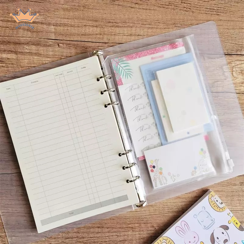 

COD⭐A5 A6 Binder Pocket Kantong / Ziplock bag / Pouch / Zipper PVC Diary Notebook MK