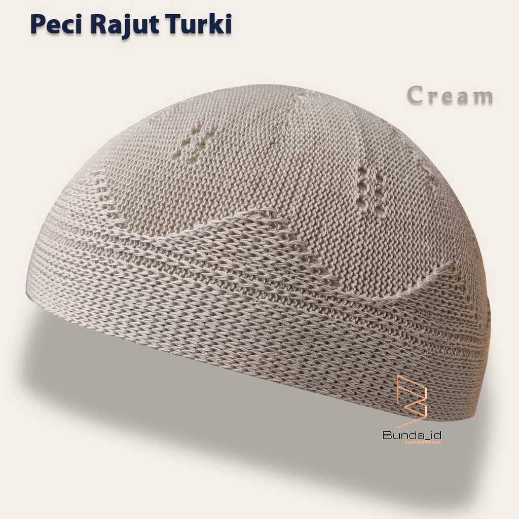 Peci Rajut Turki Peci Rajut Dewasa Peci Rajut Turki Original Warna Cream