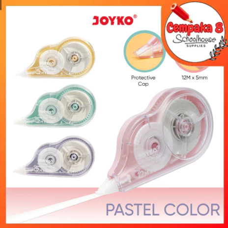 

JOYKO CORRECTION TAPE 12M CT522 WARNA PASTEL - UTI0331