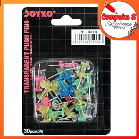 

Push Pin TR-30 Joyko Transparant - UTI0265
