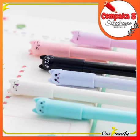 

Pulpen Gel Karakter Kucing Pena Unik Bolpen Motif Kucing Stationary Alat Tulis lucu - UTI0033 (BIRU)