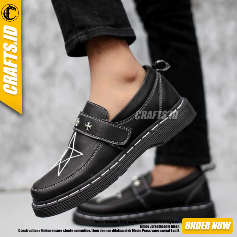 CRAFTS - Sepatu Loafers Pantofel Docmart Pria Bintang