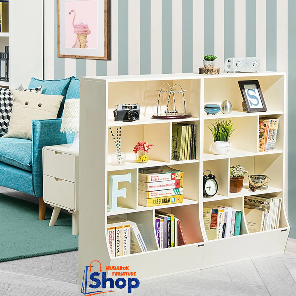 GINA BOOKCASE | LEMARI BUKU MINIMALIS | RAK BUKU ANAK | LEMARI PAJANGAN DEKORASI RUANGAN