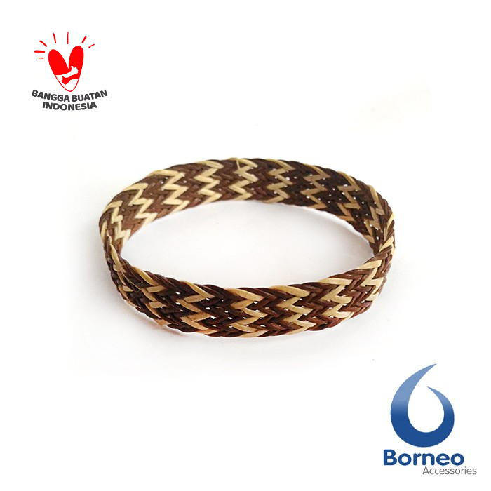 Gelang Anyaman Simpai Rotan Dayak Kalimantan