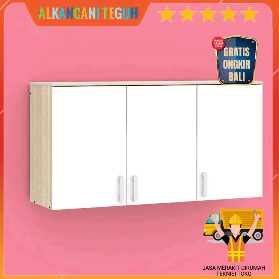 METROPOLIS - ALBA BAZ KC WU120 KABINET GANTUNG DAPUR - SONOMA O-WHITE