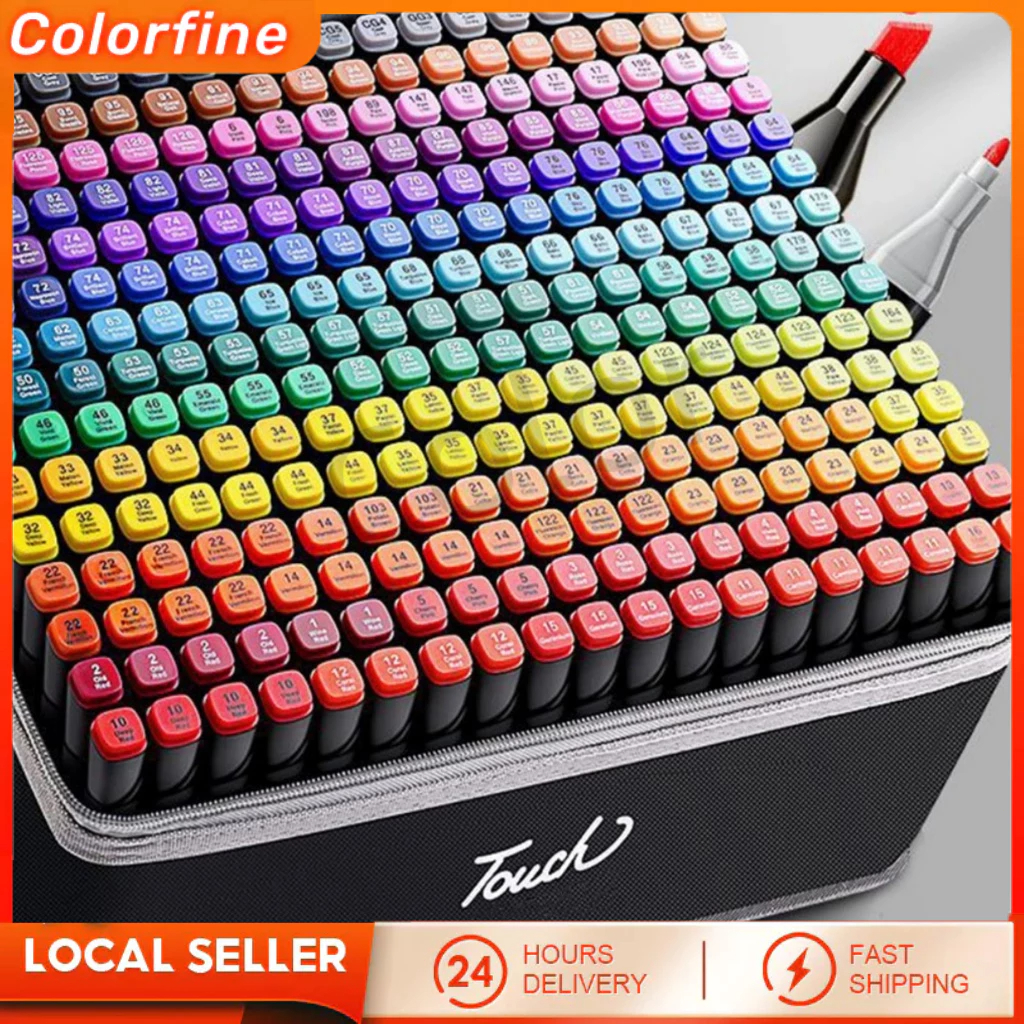 

CDO】WD TouchFive 12/36//60/80/120 Warna Sketsa Spidol Umum General Marker Set Animation Markers / Twin Market Set Spidol